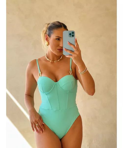 Ipanema Mint Green One-Piece Swimsuit